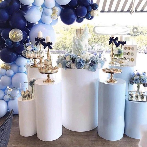 5pcs round plinth cylinder - round,