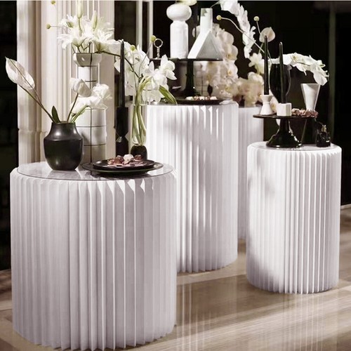 Round cylinder plinth pedestal - plinth,