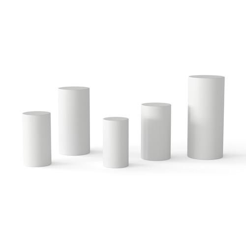 5pcs metal plinth cylinder - 5pcs,
