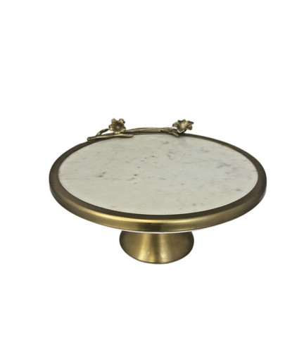 Marble cake stand with - stand,