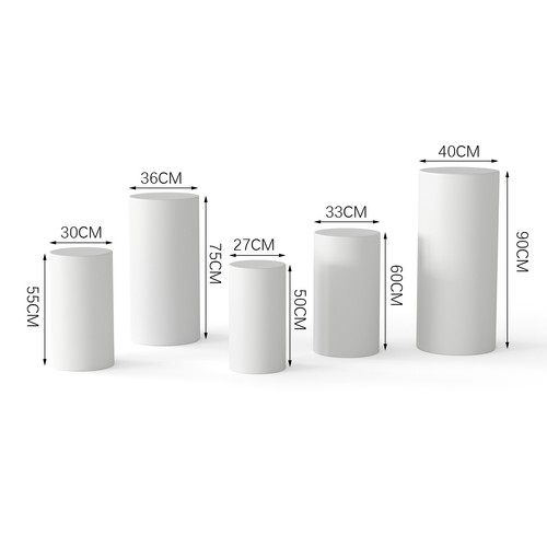 Wedding metal plinth cylinder - metal,