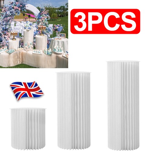 3pcs paper cylinder pedestal - paper,