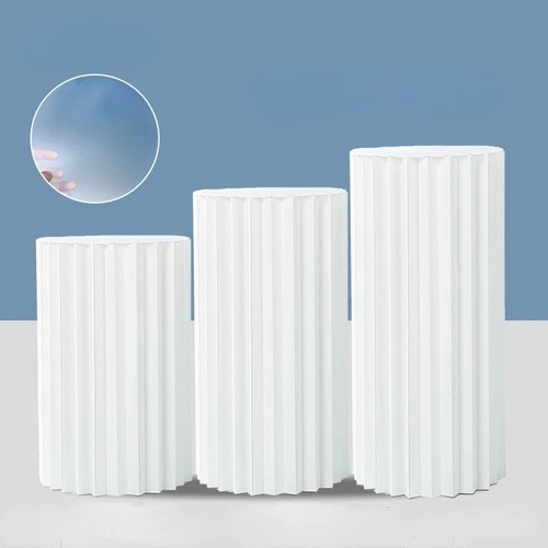 3pcs round cylinder plinth - round,