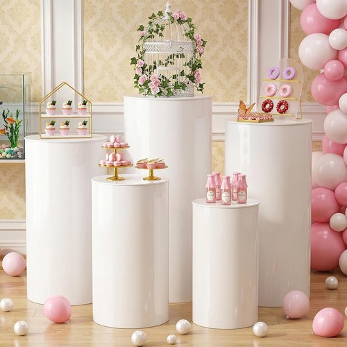 5pcs round plinth cylinder - round,