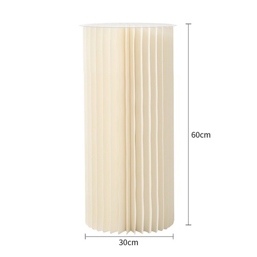Folding paper cylinder plinth - folding,