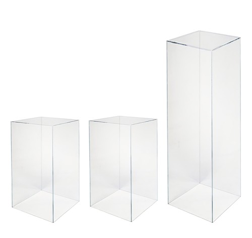 Set clear acrylic - of,
