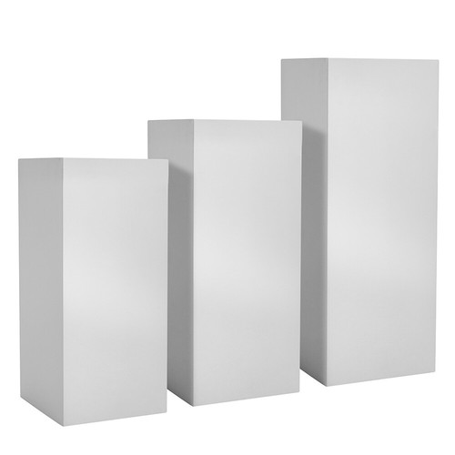 Reusable metal plinth - plinth, square